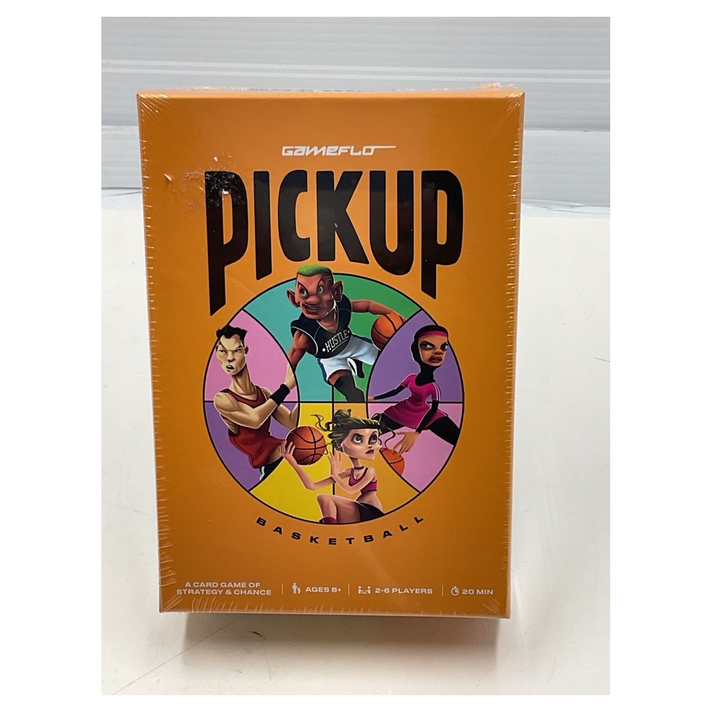 Gameflo PICKUP Basketball Strategy Card Game‎ New Sealed 2-6 Players Ages 8+